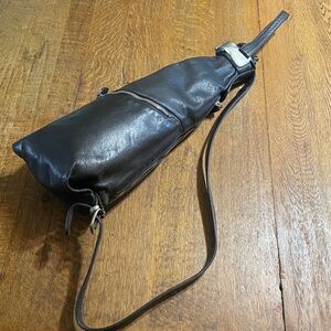 Renato Angi Black Leather Men's Bag